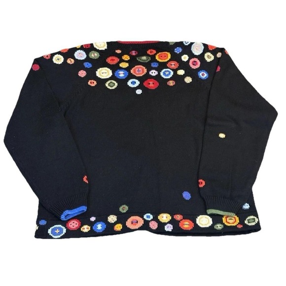 Christine Foley Cardigan Sweater Sz 2 Sewing Buttons Scissors - Picture 3 of 10